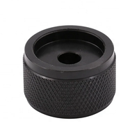 Bouton de potentiomètre en métal usiné CNC 25x15.5mm en aluminium HiFi Audio bouton d'amplificateur de contrôle du Volume