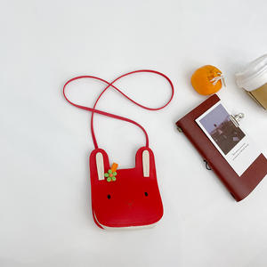 子供用旅行ショルダーバッグPu漫画動物バニーウサギクロスボディバッグクリップ子供用 - Product Image 3