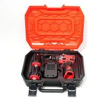 Perceuse sans fil ADTO 16V sans balais, mandrin sans clé, couple élevé 55 Nm, vitesse variable, batterie au lithium pour assemblage professionnel