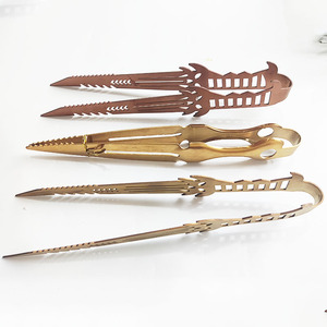 Pinze per Narghilè in Acciaio Inossidabile Oro e Oro Rosa, Accessori per Fumo Shisha, Vendita all'Ingrosso - Product Image 2