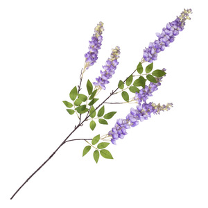 Fleur artificielle de glycine Gardenia à 5 branches, fleur en soie suspendue pour décoration murale et de plafond, décoration de mariage et d'hôtel, violet rose orange - Product Image 5