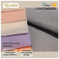 Tissu en maille tricotée chaîne 100 % polyester, sublimation par transfert thermique, couleurs personnalisées, directement de l'usine, pour languettes et empeignes de chaussures de sport