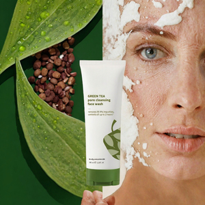 Nettoyant visage au thé vert pour nettoyer les pores, nettoyage en profondeur, hydratant - Product Image 3