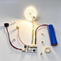 Lámpara de Mesa LED Recargable de 3W, IP20, Regulable, Luz Blanca Cálida 3000K, Lámpara de Lectura de Escritorio, Interruptor Táctil, PCB