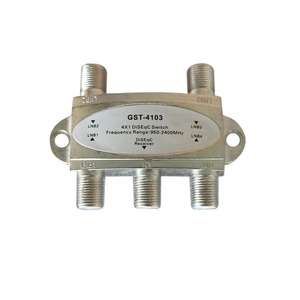 Commutateur <span class=keywords><strong>satellite</strong></span> professionnel 4-en-1 <span class=keywords><strong>DiSEqC</strong></span> 2.0 pour configurations multi-LNB - Sélecteur de signal 4 entrées 1 sortie - Product Image 6