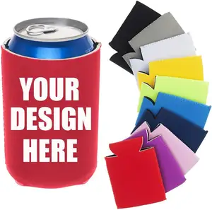 Custom Design Logo Print tozzo Holder Coozy Universal Bottle Beer Blank Insulated Neoprene Sublimation Can Cooler