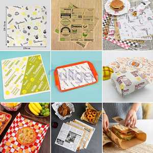 Papel Encerado Personalizado para Alimentos, Papel Antigrasa para Hamburguesas y Sándwiches, Papel para Envolver Hamburguesas de Restaurante, Papel para Envasado de Alimentos - Product Image 6