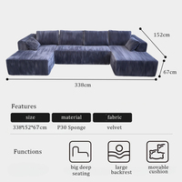 Kombinierbares rahmenloses Flachpack-Sofa, komprimierte Verpackung, Versandkosten sparend, ausziehbares Schlafsofa für das Wohnzimmer