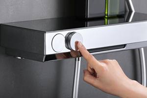 Luxus <span class=keywords><strong>Gun</strong></span> Grey Vierfunktions-Dusch system Hochwertiges Messing gehäuse Multifunktion ales Dusch armatur set - Product Image 6