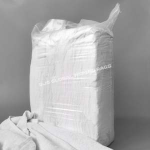 Trapos de Algodón Blanco de Alta Calidad para Limpieza Industrial, Trapos de Limpieza para Talleres Industriales, Trapos Blancos Reciclados para Limpieza - Product Image 1