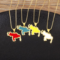 Collier personnalisé en cuivre plaqué or 18 carats avec émail multicolore, cœur imitation perle et carte du Venezuela, chaîne maille gourmette, cadeau