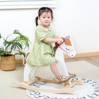 Jouet cheval à bascule en bois pour enfants en bois