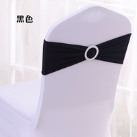 Anneau chaise dos fleur décoration gratuit élastique chaise bande ceintures pour accessoires de mariage hôtel Banquet Arrangement tabouret cravate