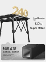 Nouvelle arrivée IGT Table combinaison légère Camping en plein air en alliage d'aluminium Table de pique-nique portable pliante