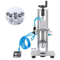 Machine à sertir les flacons pneumatique 13/15/20 mm, machine à sceller les bouchons en aluminium pour ampoules et flacons en verre de laboratoire