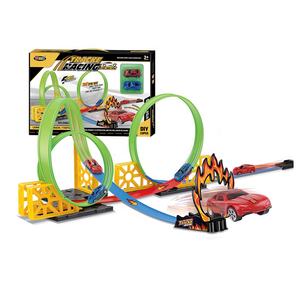 Ensemble de voitures de course lumineuses à traction rapide avec lumière - Product Image 2