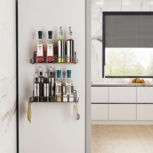 Confezione da 2 portaspezie magnetico adesivo portaoggetti per frigorifero portaspezie per frigorifero lavapiatti a microonde - Product Image 2