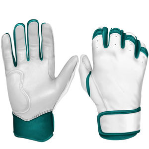 Fábrica de fornecimento direto respirável couro beisebol rebatidas luvas personalizado longo/curto manguito leve gancho laço encerramento para venda - Product Image 1