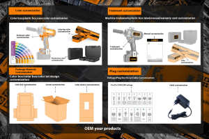 Oem ODM không dây 12V 18V 21V pin lithium công cụ điện Bộ một cửa mua cho Combo kit makitas công cụ điện - Product Image 5