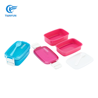 Récipients de stockage des aliments Offre Spéciale avec couvercles Cuillère Boîtes à lunch en plastique pour enfants