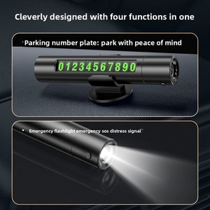 Marteau de sécurité d'urgence 4-en-1 XYC noir pour briser les vitres de <span class=keywords><strong>voiture</strong></span>, en alliage d'aluminium et ABS, outil d'évasion multifonctionnel - Product Image 3
