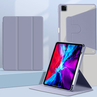 Cangkang akrilik berputar 360 derajat, untuk iPad Pro 11 2024 & penutup buku Mini iPad dengan TPU & bahan PC kompatibel dengan Air4/5"