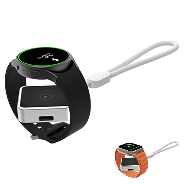 Portable Wireless ultra Smart Watch Magnetic Charger for apple I Watch samsung galaxy Smart Watch 7 Wireless Magnetic