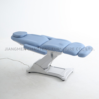 Table de massage électrique professionnelle moderne, réglable, pour salon de beauté et spa, avec structure métallique portable pour soins du visage à domicile