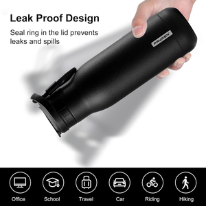 Bền đôi Tường Cách Nhiệt nước bằng thép không gỉ chai rơm nắp không có tràn Thiết kế cho đi bộ đường dài tập thể dục - Product Image 5