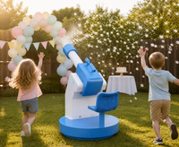 Máquina Interactiva de Burbujas de Humo, Juego Infantil Personalizado para Exteriores, Juego de Autoservicio para Alquiler en Negocios, Resorts Turísticos, Campamentos y Parques