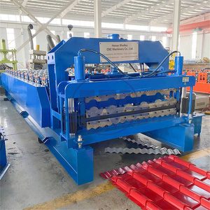 Steel Profile Glazed <b>Tile</b> Roofing Making Machine Metal Double Layer Roof Panel Roll Forming Machine for Sale - Product Image 3