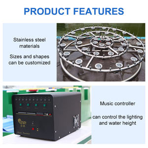 Fenlin FS-05 LED dans su çeşmesi Mini paslanmaz çelik açık bahçe otel dekor için müzikli fıskiye - Product Image 5