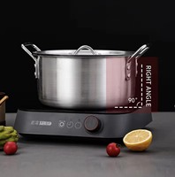 Ensemble de casseroles de luxe 7 pièces en aluminium, haute conductivité, ustensiles de cuisine 14-26 cm, faitout, casserole, vente en gros, outil professionnel