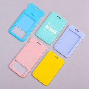 Custom ABS Plastic Card Holder with Sliding Cover - Perfect for Employee ID & Student Badges - Product Image 1