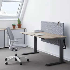 Kaldırma elektrikli Stand Up bilgisayar oyun masası yüksekliği ayarlanabilir oturma odası çelik kahve ofis masası