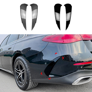 Mercedes-Benz E-Class W214 Rear Wind Blade Decal Carbon Fiber Texture Piano Black ABS Adhesive Body Sticker Exterior - Product Image 1