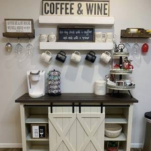 Estantes Flotantes de Madera de 4 Niveles, Rectangulares, para Montar en la Pared, Estilo Rústico para Cocina - Product Image 1