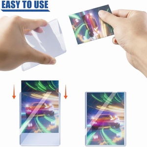 Wholesale Clear Plastic <b>Holders</b> UV Protection Rigid Card Sleeves for Baseball Sports Cards - Product Image 3