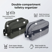Trousse de Toilette Personnalisée Royal Fair en Polyester Grande Capacité – Nouvelle Conception pour Hommes, Idéale pour l'Extérieur