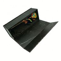 Emballage de bouquet de fleurs de luxe en carton ondulé avec motif en marbre noir personnalisé, matériaux recyclés, rabat magnétique, boîte cadeau