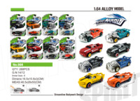 Auto de Juguete Hot Wheels a Escala 1:64, 4 Estilos y 8 Colores, Clásico de Carreras Fundido a Presión para Niños