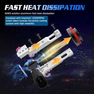 Gview GMX <span class=keywords><strong>Mini</strong></span> LED faro 8000lm H4 H7 H8 9005 HB3 faros LED automotrices 6000K Temperatura de Color A3 H8 H11 faro LED - Product Image 4