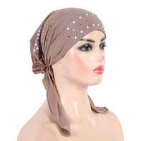 Popular africano caliente color película oreja mujeres turbante sombrero venta al por mayor árabe sombreros multicolor turbante mujeres
