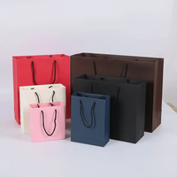 Sacs en papier de luxe personnalisés avec logo imprimé, emballage pour bijoux, bracelet, sac cadeau, sac de shopping avec fermeture à ruban