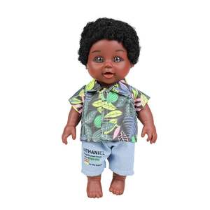 Muñeca Reborn Afroamericana de 25 cm, de Piel Negra, Cuerpo Completo de Silicona y Vinilo, Juguetes para Niñas, Muñeca Reborn de Silicona Negra - Product Image 5