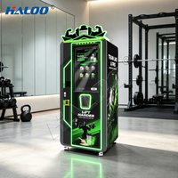 Fabricant de distributeurs automatiques Haloo, distributeur automatique de boissons protéinées à écran tactile OEM, distributeur automatique de boissons protéinées pour salle de sport