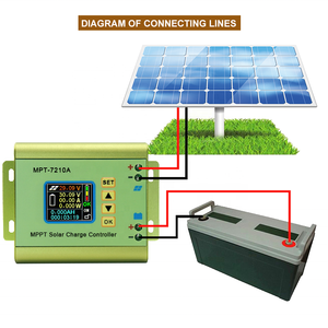 MPT-7210A 10A 600W 0-90V ตัวควบคุม MPPT เครื่องชาร์จแบตเตอรี่พลังงานแสงอาทิตย์ โมดูลควบคุมแรงดันไฟฟ้าแบบดิจิตอล 24V 36V 48V 60V Oddvida - Product Image 4