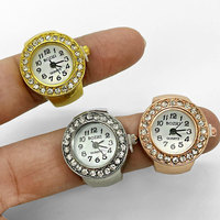 Montre-bague simple et élégante, montre-bague à quartz tendance, best-seller, populaire, unisexe