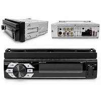 Lecteur multimédia de voiture rétractable 7 pouces 1 DIN, CarPlay filaire, Android Auto, MP5, radio FM, Bluetooth, caméra de recul