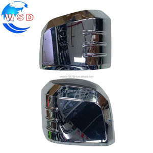 WSD Wholesale 2Pcs ABS Side Mirror Cover <strong>Chrome</strong> <strong>Sliver</strong> Color 3M Tape Fit for Hiace 2019 Car Decorate Accessories - Product Image 5